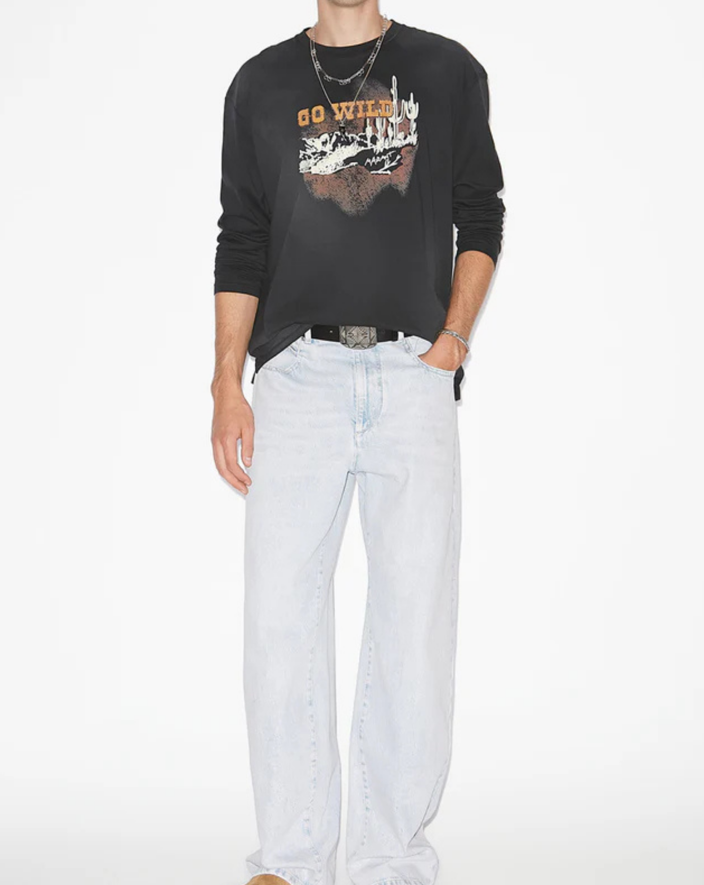 Camiseta Isabel Marant Leiloha TS0262HB C3N04H 01BK ISABEL MARANT