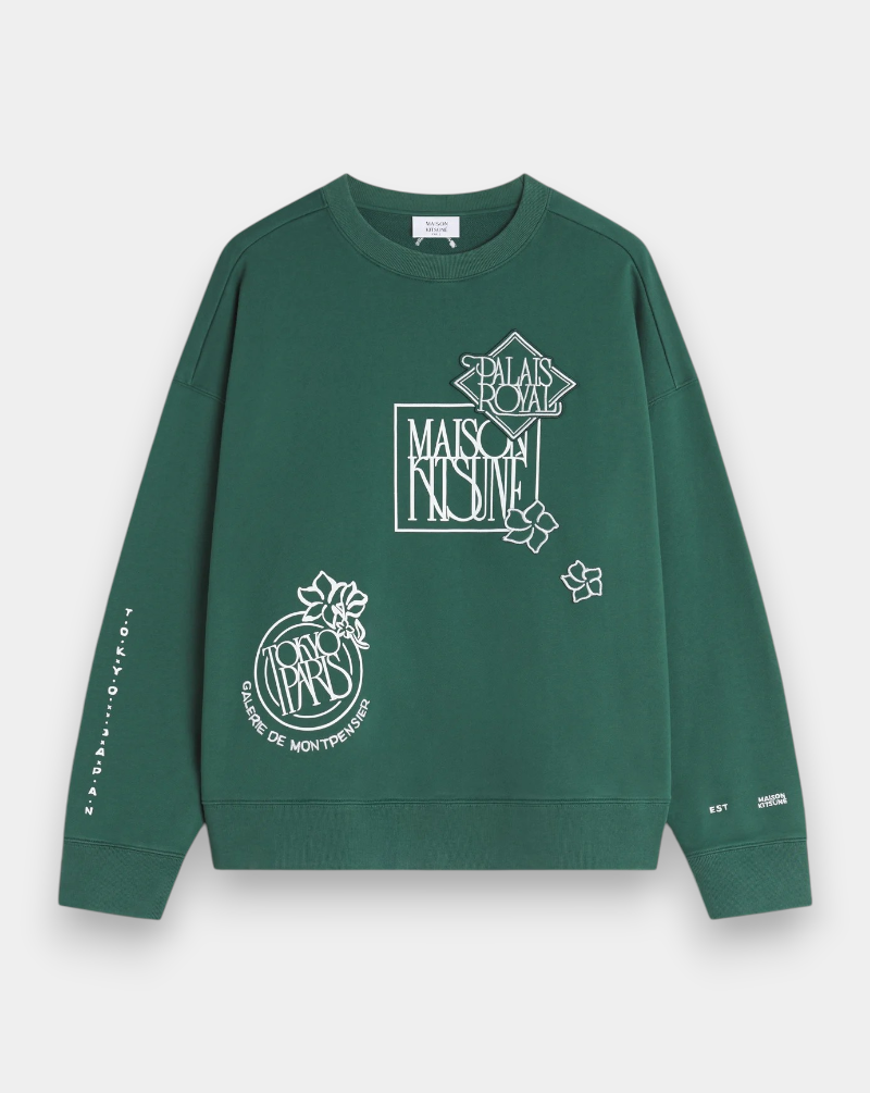 Sudadera Maison Kitsune Art Nouveau Stamps QM00303KM0340 P399 MAISON KITSUNE