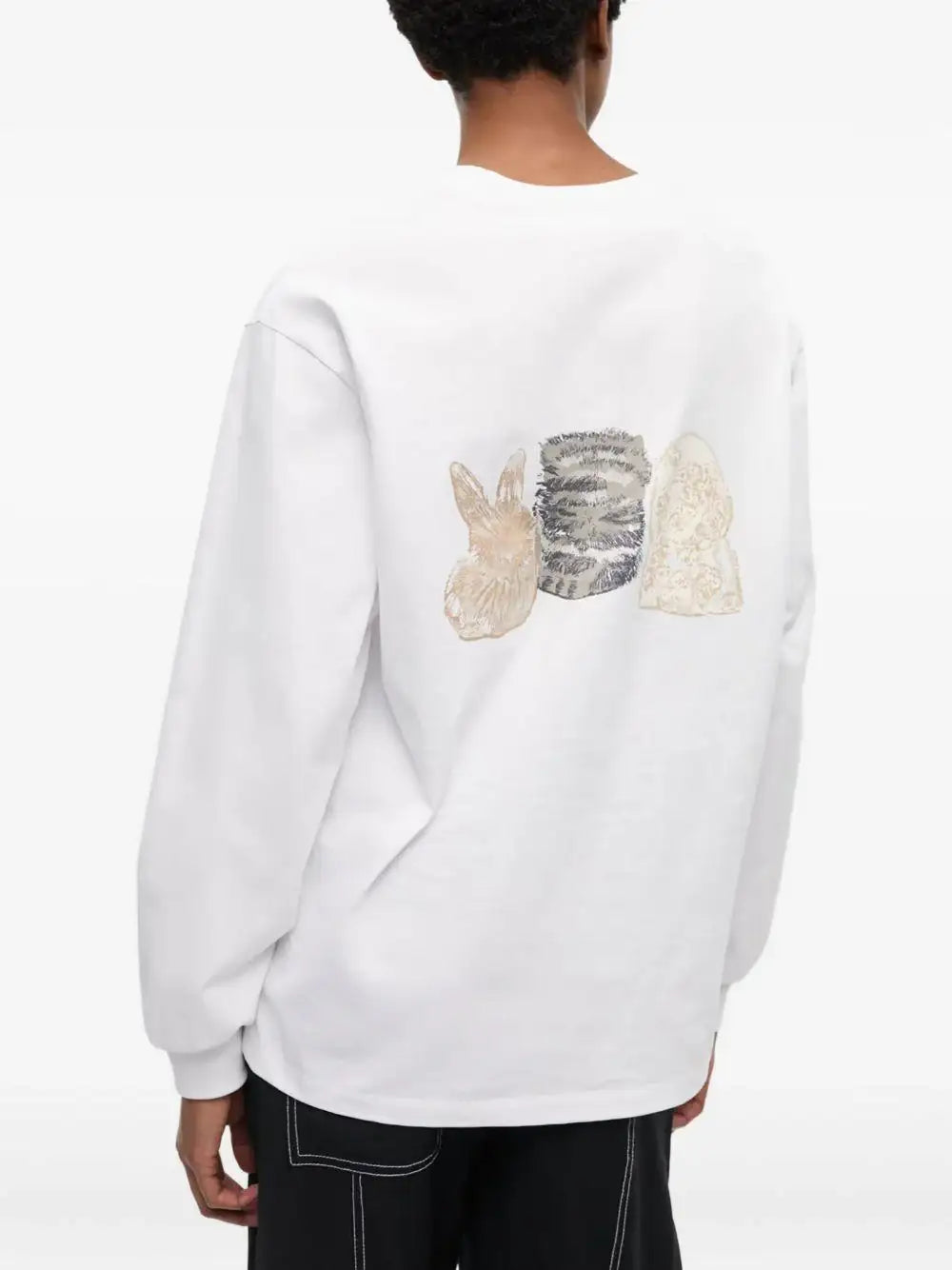 Camiseta Ganni Animals T4275 151 GANNI