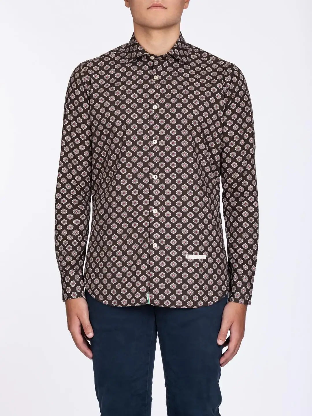 Camisa Tintoria Mattei Estampada 1U29NJWFR2 75 TINTORIA MATTEI
