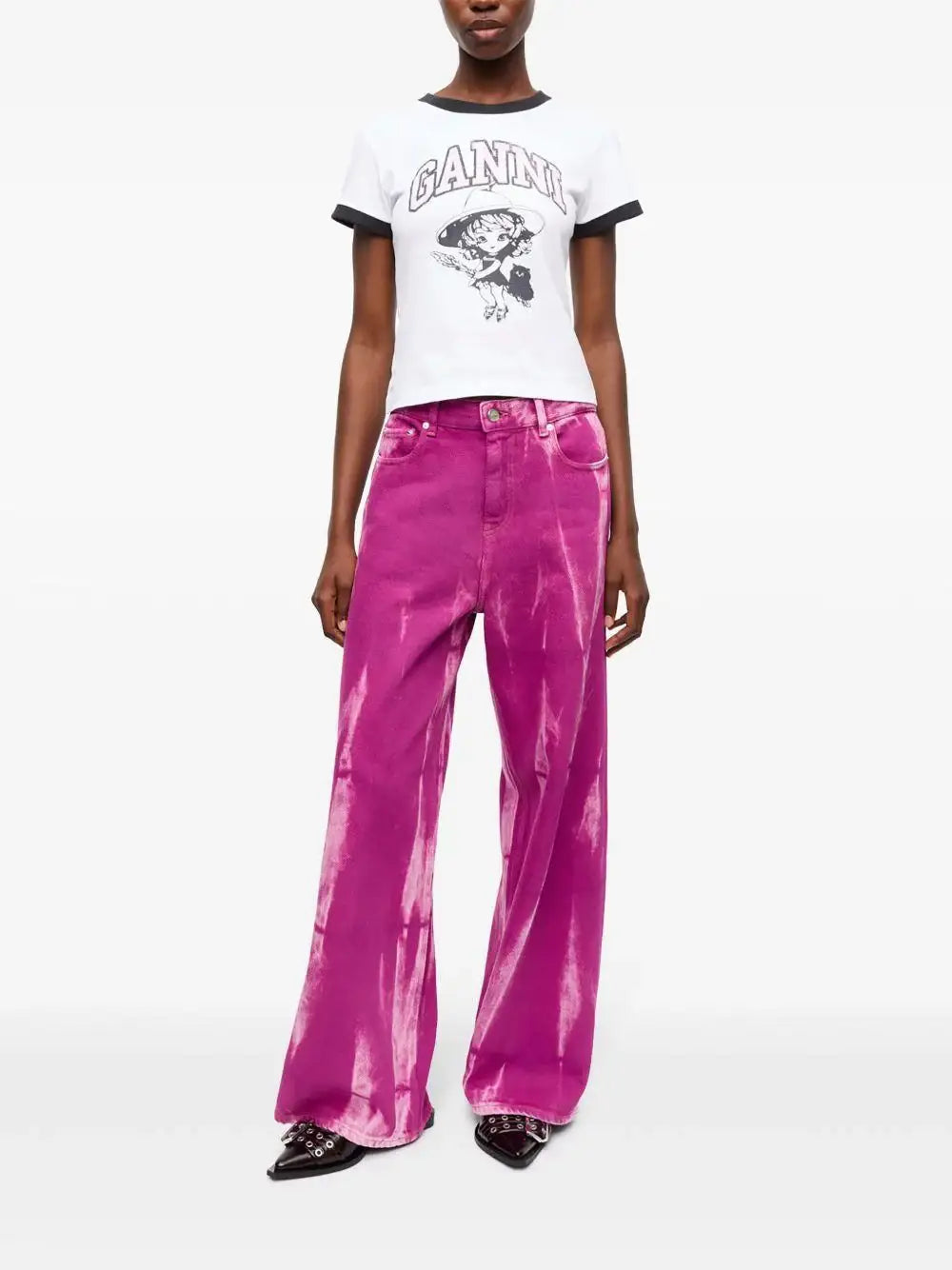Camsieta Ganni Girl T4156 151 GANNI