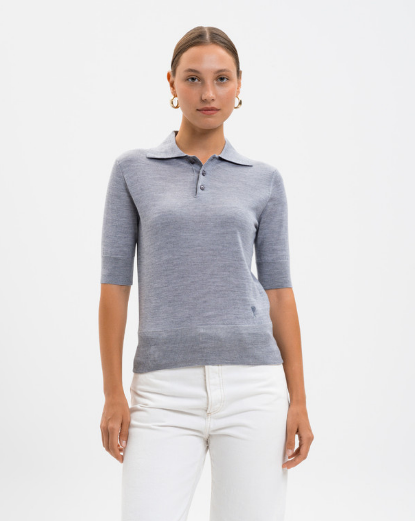 Polo Ami Paris Knitwear FPL412KN0066 050 AMI PARIS