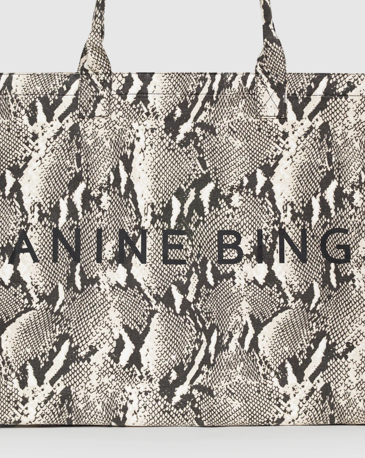 Bolso Anine Bing Leo Canvas Tote A1311841MTL100 PRINT ANINE BING