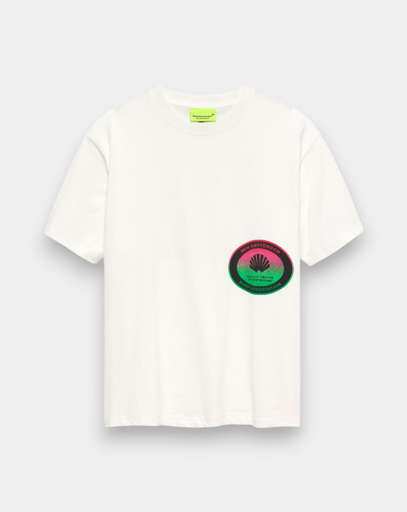 Camiseta New Amsterdam Surf Centre 2601077002 WASHED WHITE NEW AMSTERDAM