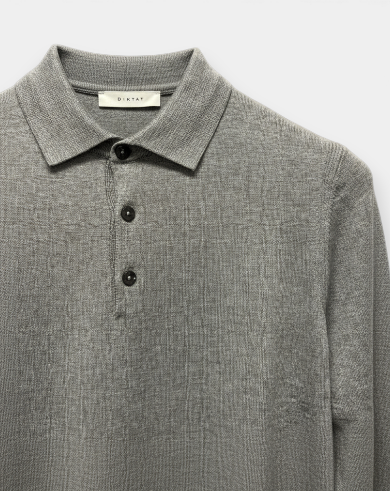 Polo Diktat Knitwear 97015 GREY DIKTAT