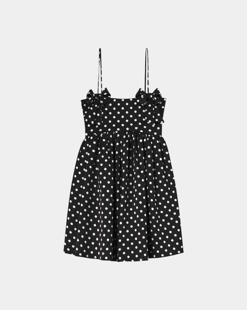 Vestido Ganni Mini Lunares A1030193 099 GANNI