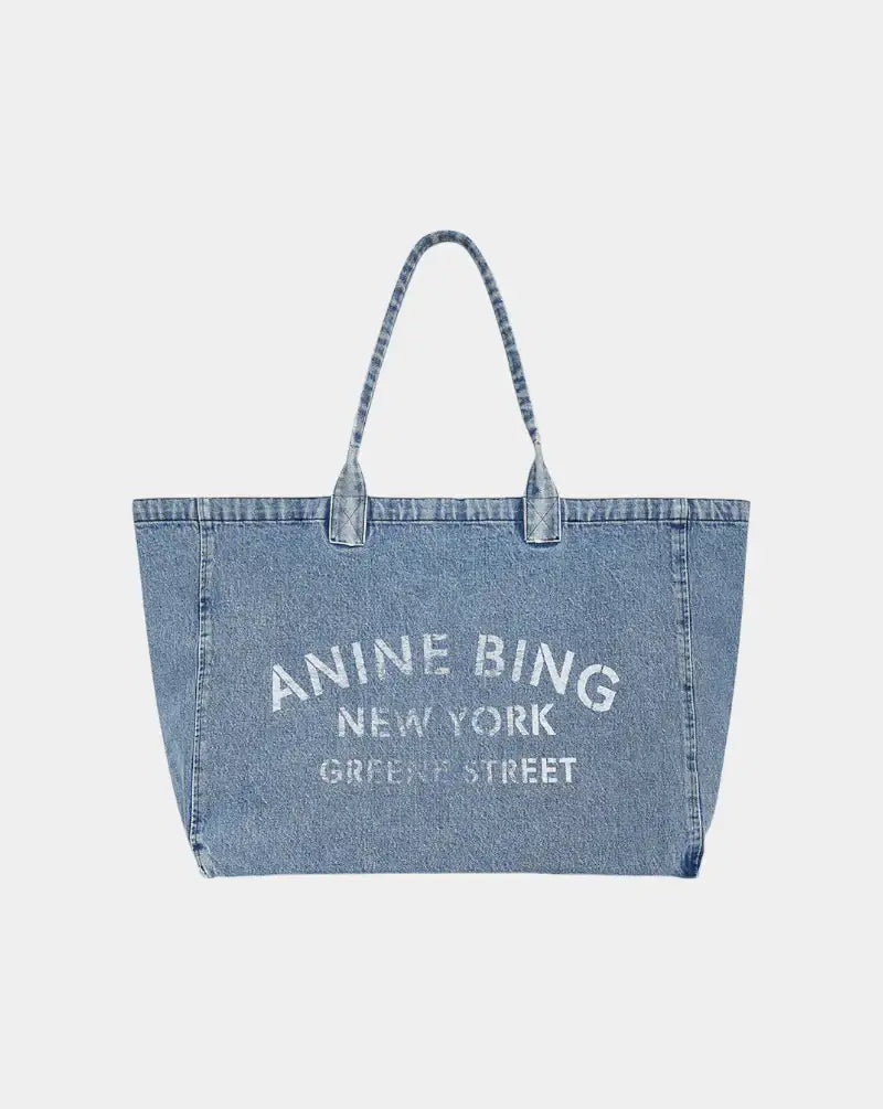 Bolso Anine Bing Leo Denim Tote A1311857WHD59 BLUE ANINE BING