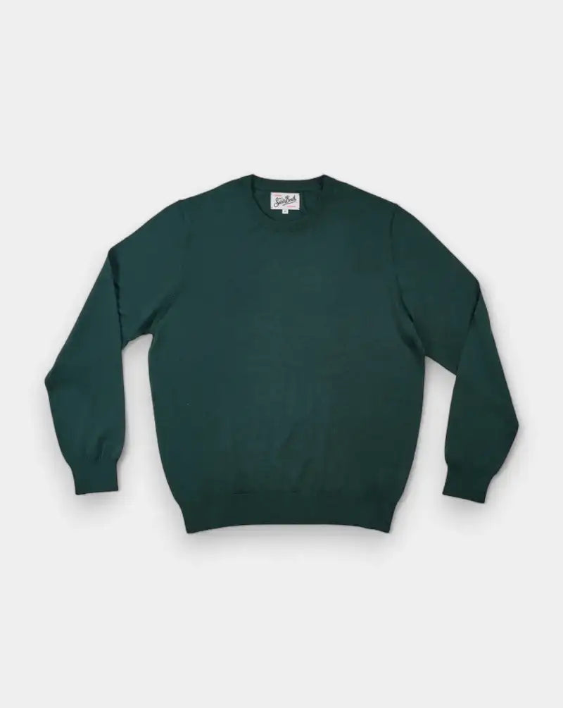 Jersey Mc2 Saint Barth Regent Merino REGE013 00026I51 BRITISH GREEN MC2 SAINT BARTH
