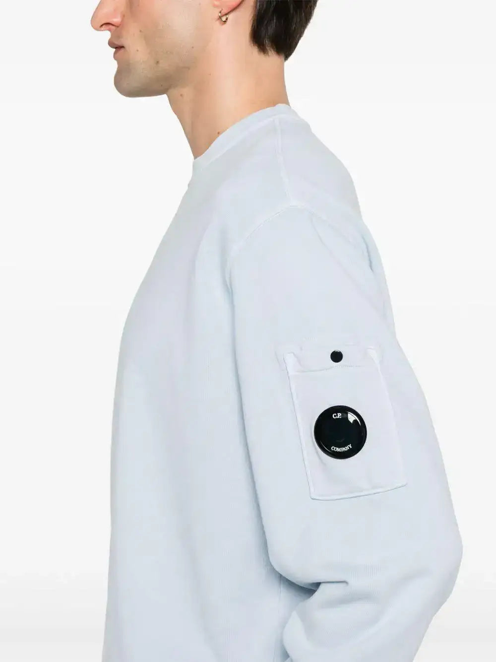 Sudadera C.P. Company Cotton Diagonal Fleece<BR/> 18CMSS098A110044R 814 C.P. COMPANY