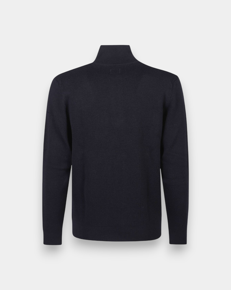 Jersey C.P. Company Knitwear Polo Collar in Re-Wool 19CMKN201A006595A 888 C.P. COMPANY