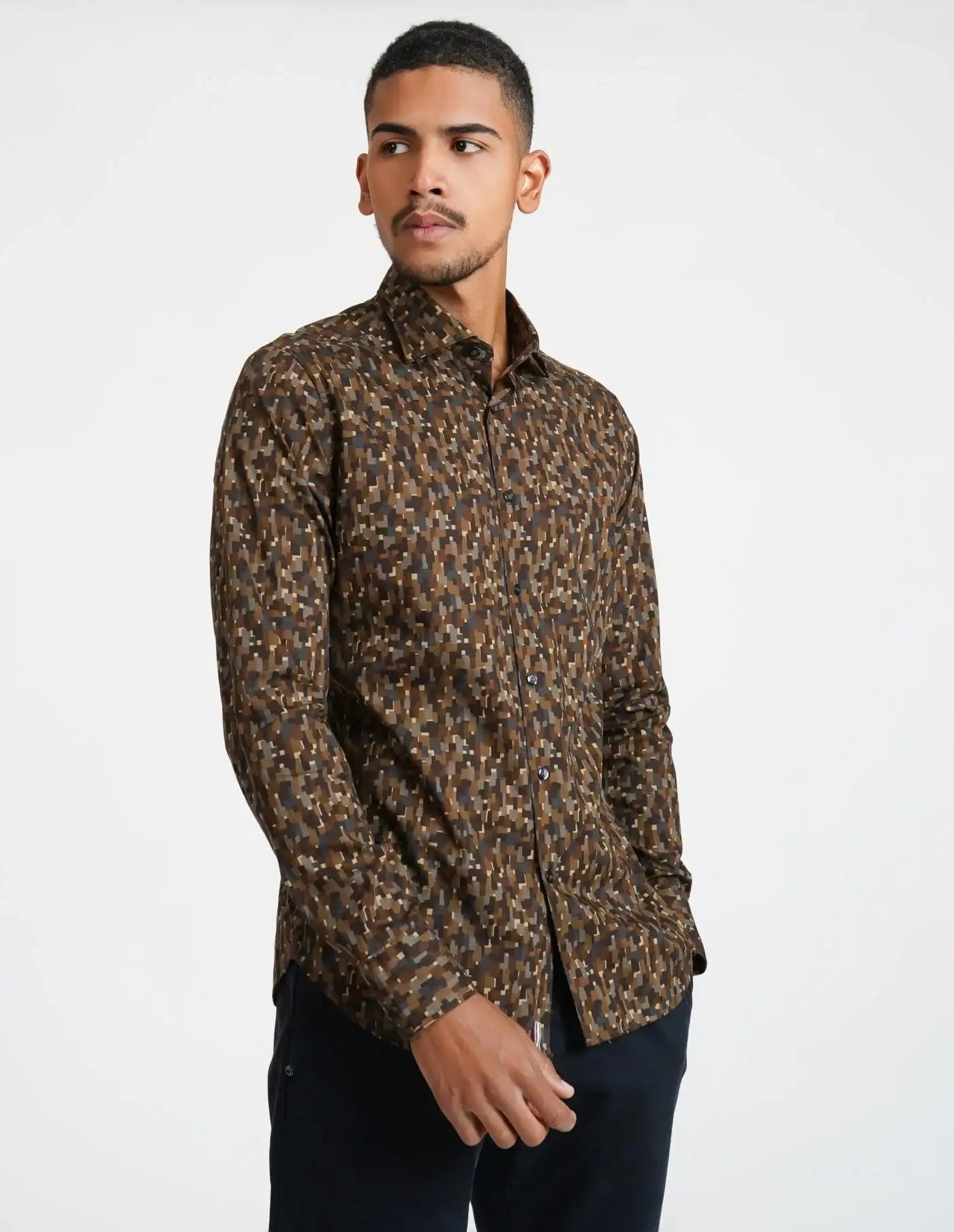 Camisa Tintoria Mattei Estampado 1G6ZNJWFR5 75 TINTORIA MATTEI