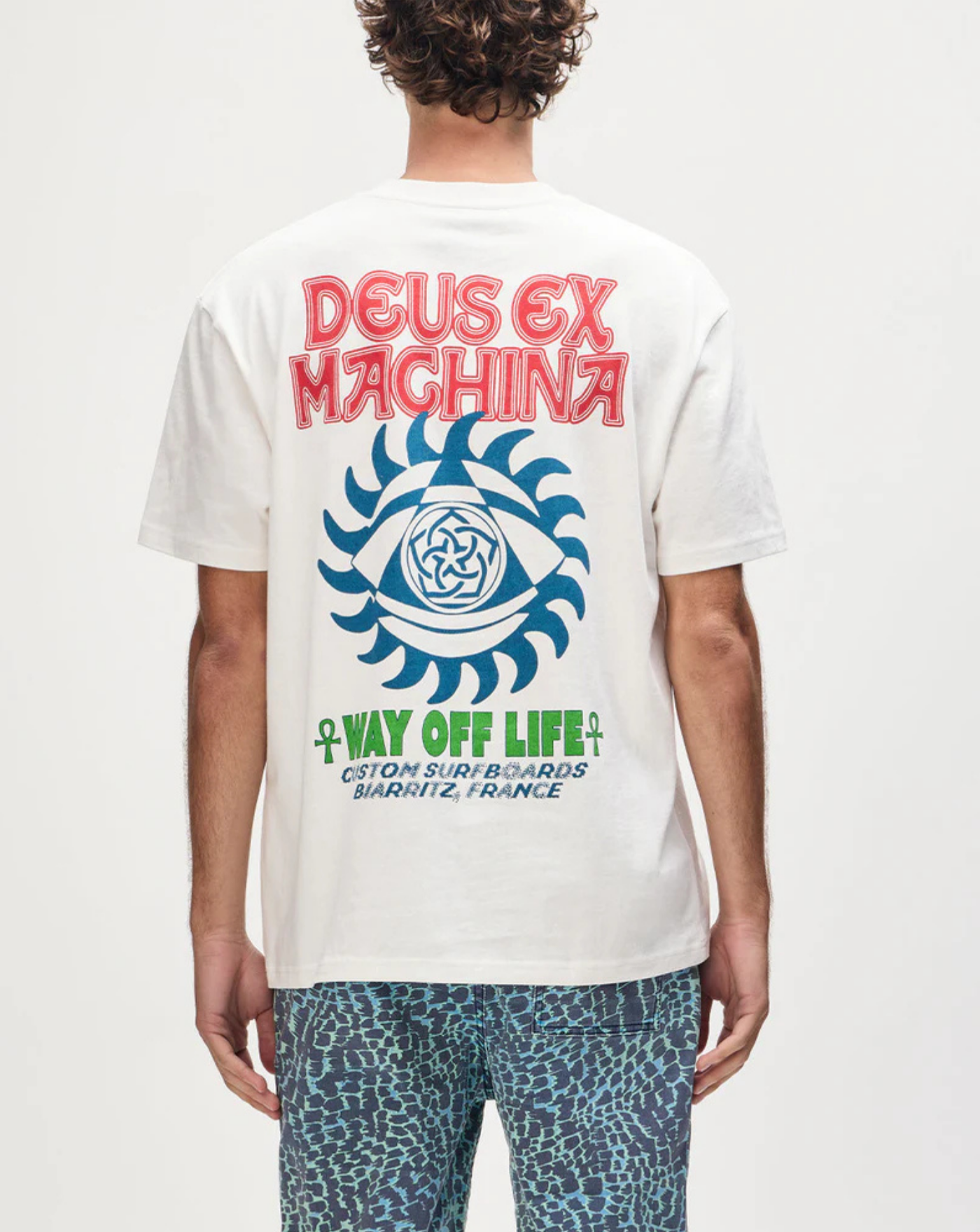 Camiseta Deus Ex Machina Crank DMF251220B VINTAGE WHITE DEUS EX MACHINA