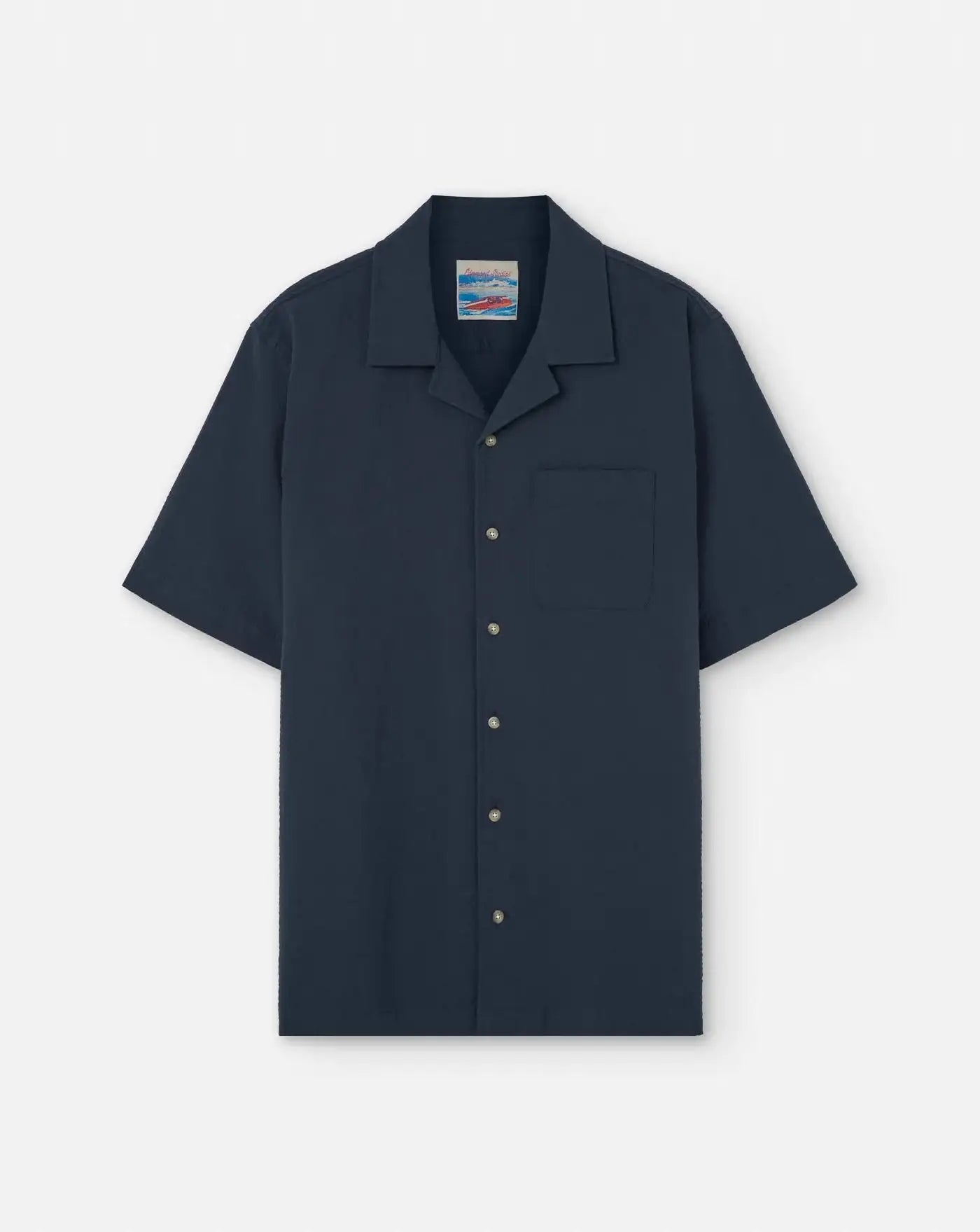 Camisa Edmmond Seersucker 1251006590 PLAIN NAVY EDMMOND