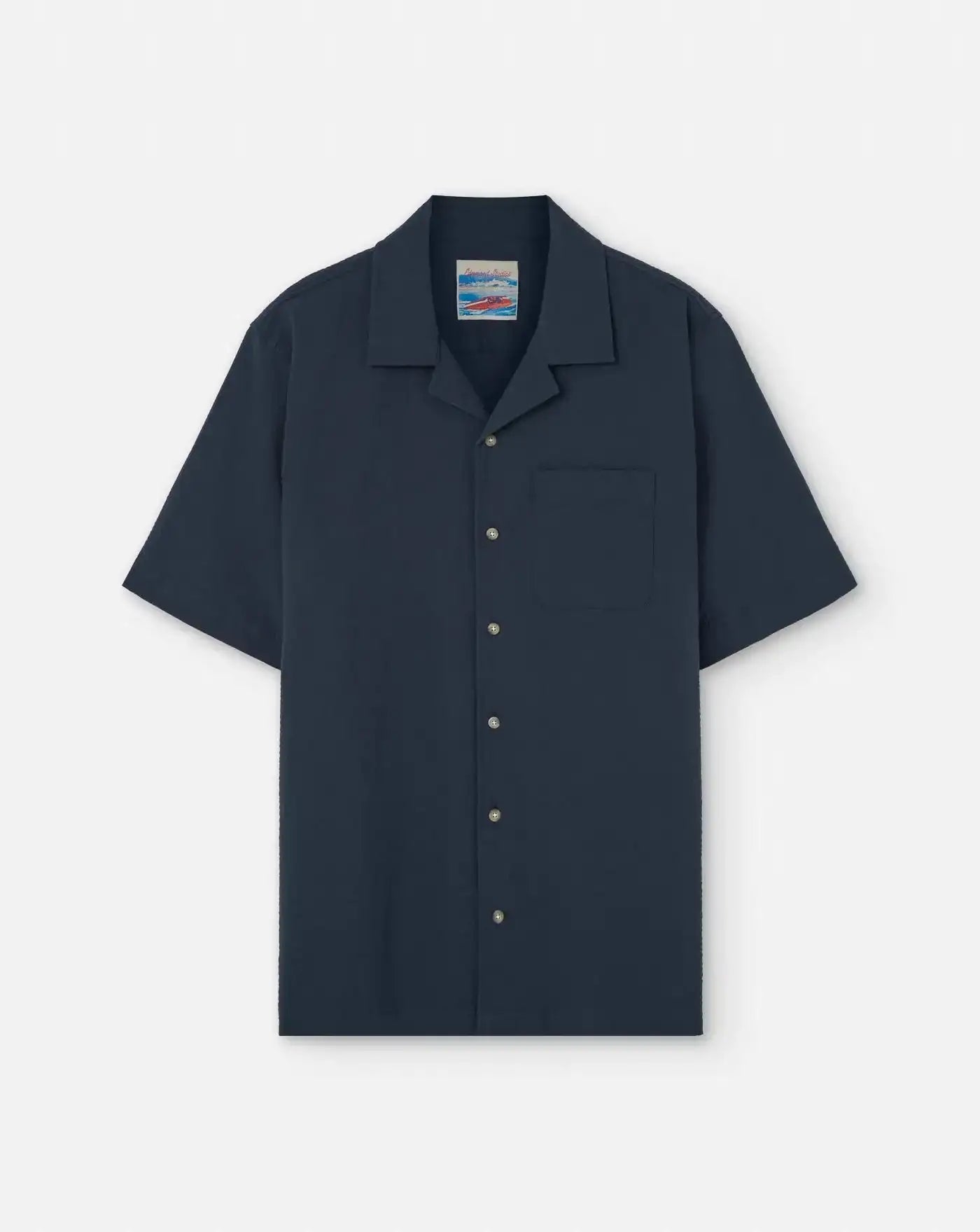 Camisa Edmmond Seersucker 1251006590 PLAIN NAVY EDMMOND