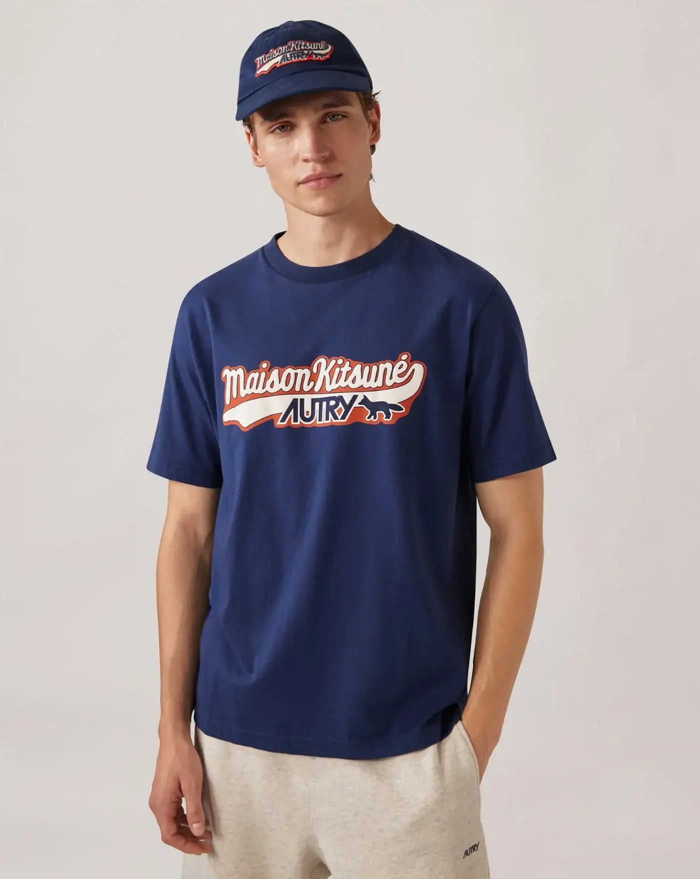 Camiseta Autry x Maison Kitsuné TSPX MK2B BLUE AUTRY