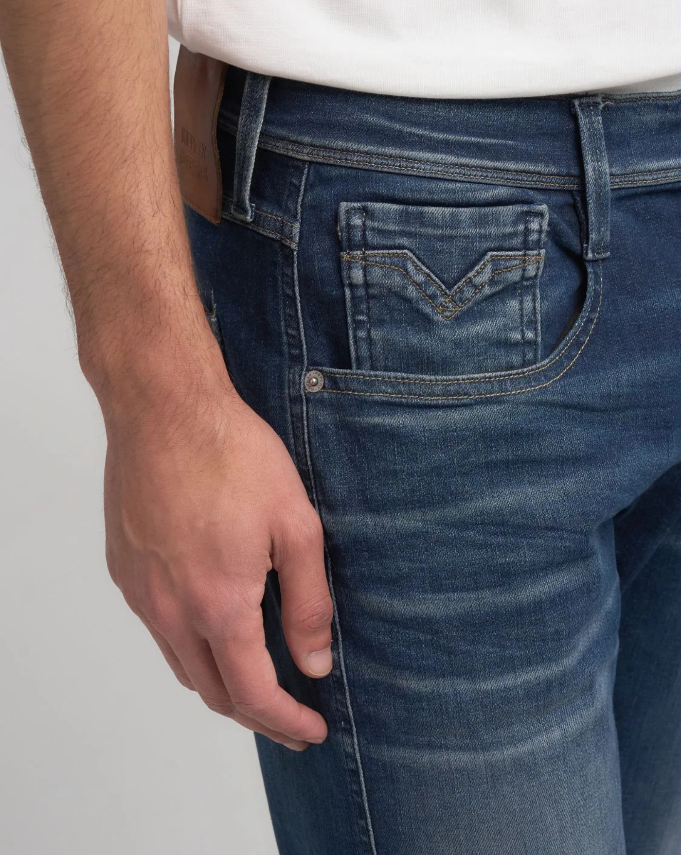 Denim Replay Hyperflex Anbass M914E032661604 007 REPLAY