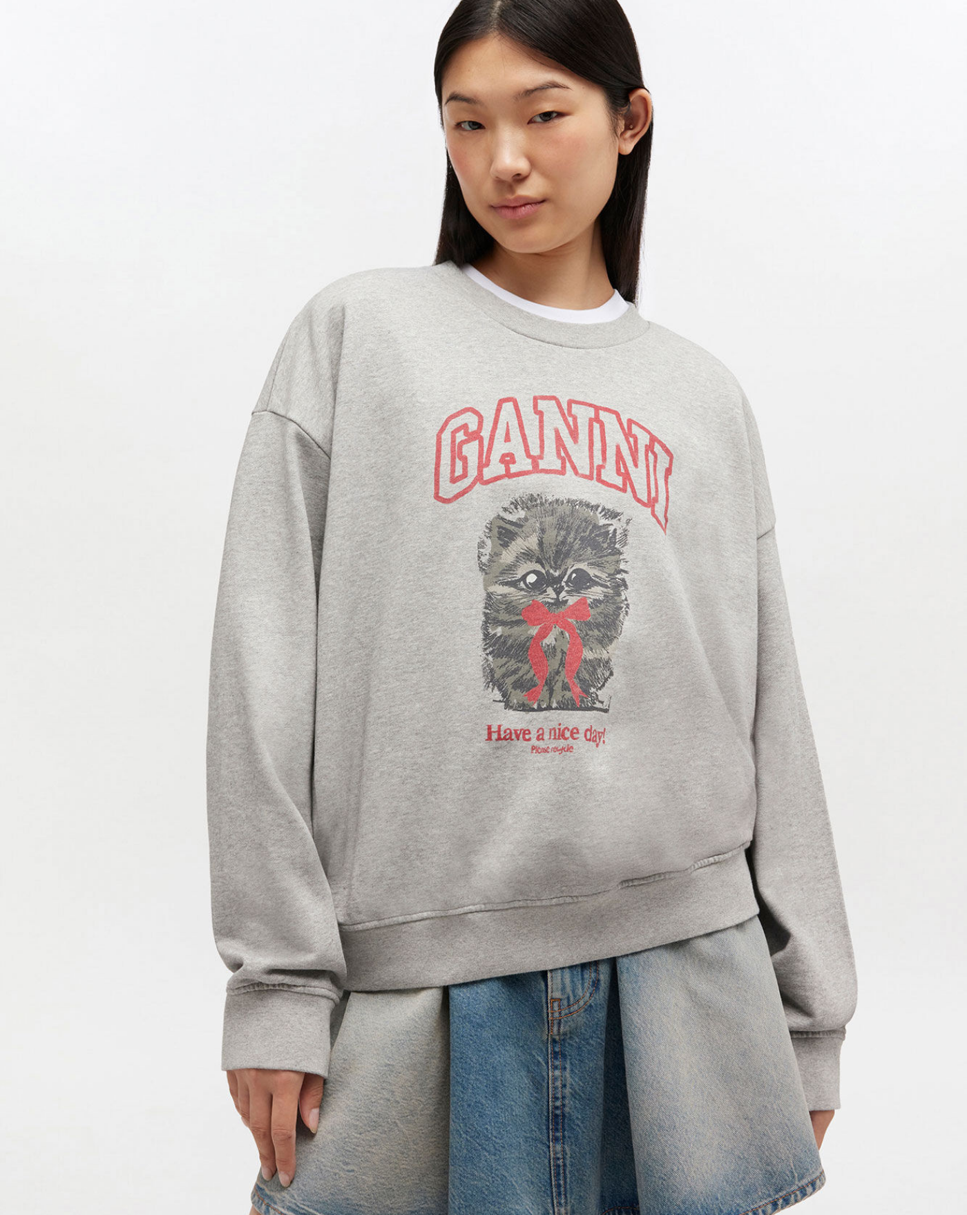 Sudadera Ganni Margot Kitty Print A1060016 920 GANNI