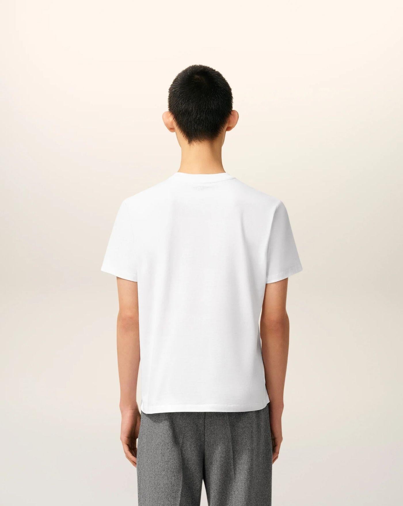 Camiseta Ami Paris Ami de Coeur HTS346724 100 AMI PARIS
