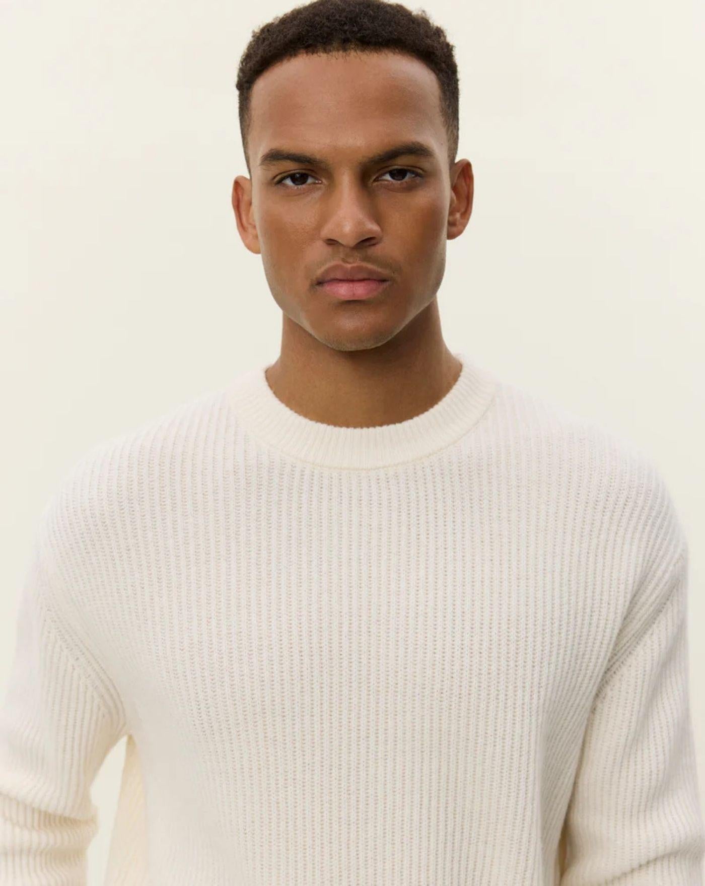 Jersey Les Deux Eddie Wool Rib Crewneck Knit 1000471 215 LES DEUX