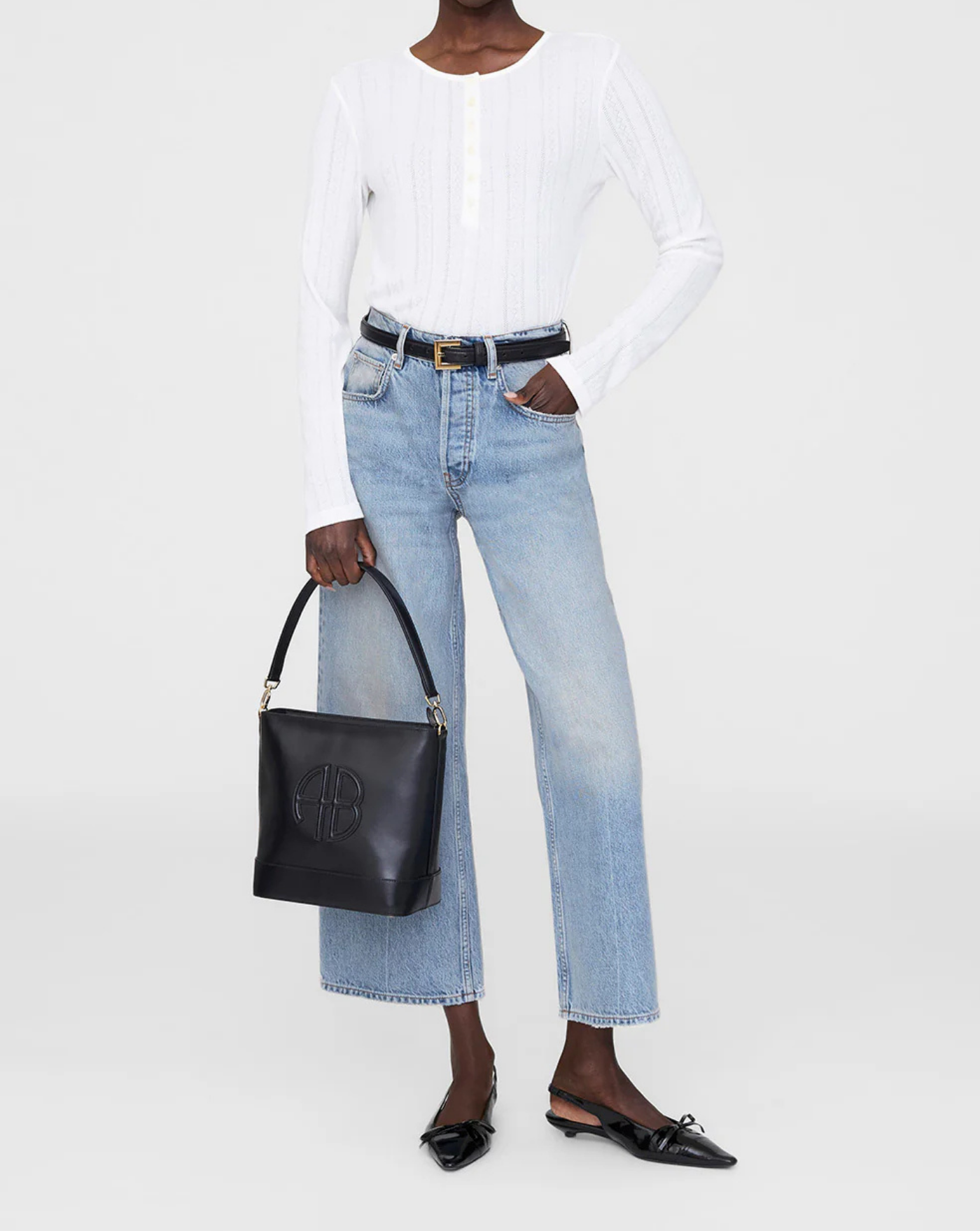 Bolso Anine Bing Lili Bucket Bag A1311534 BLACK ANINE BING