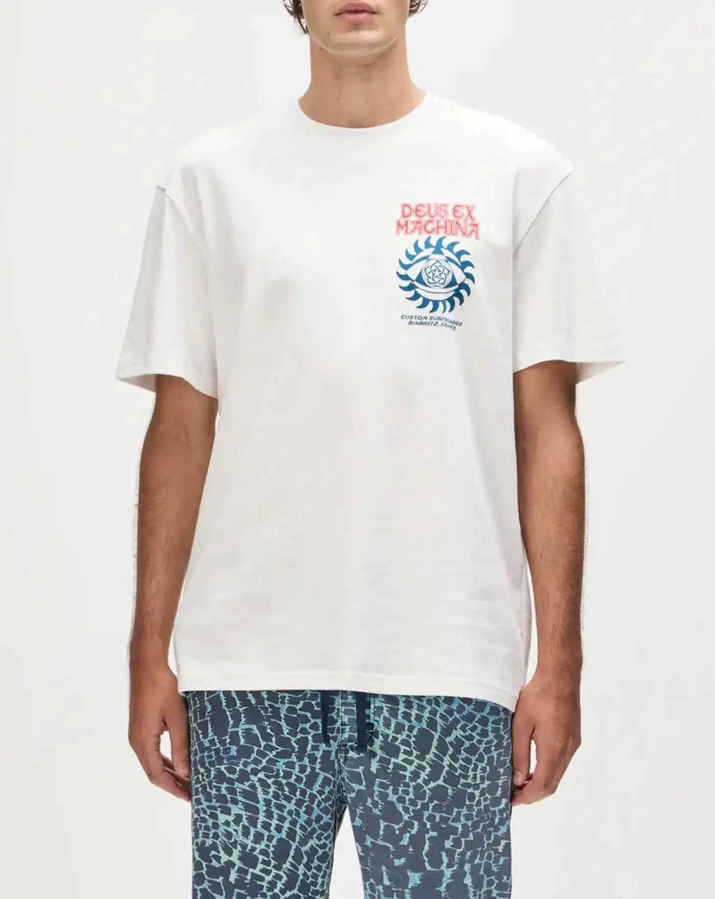 Camiseta Deus Ex Machina Crank DMF251220B VINTAGE WHITE DEUS EX MACHINA