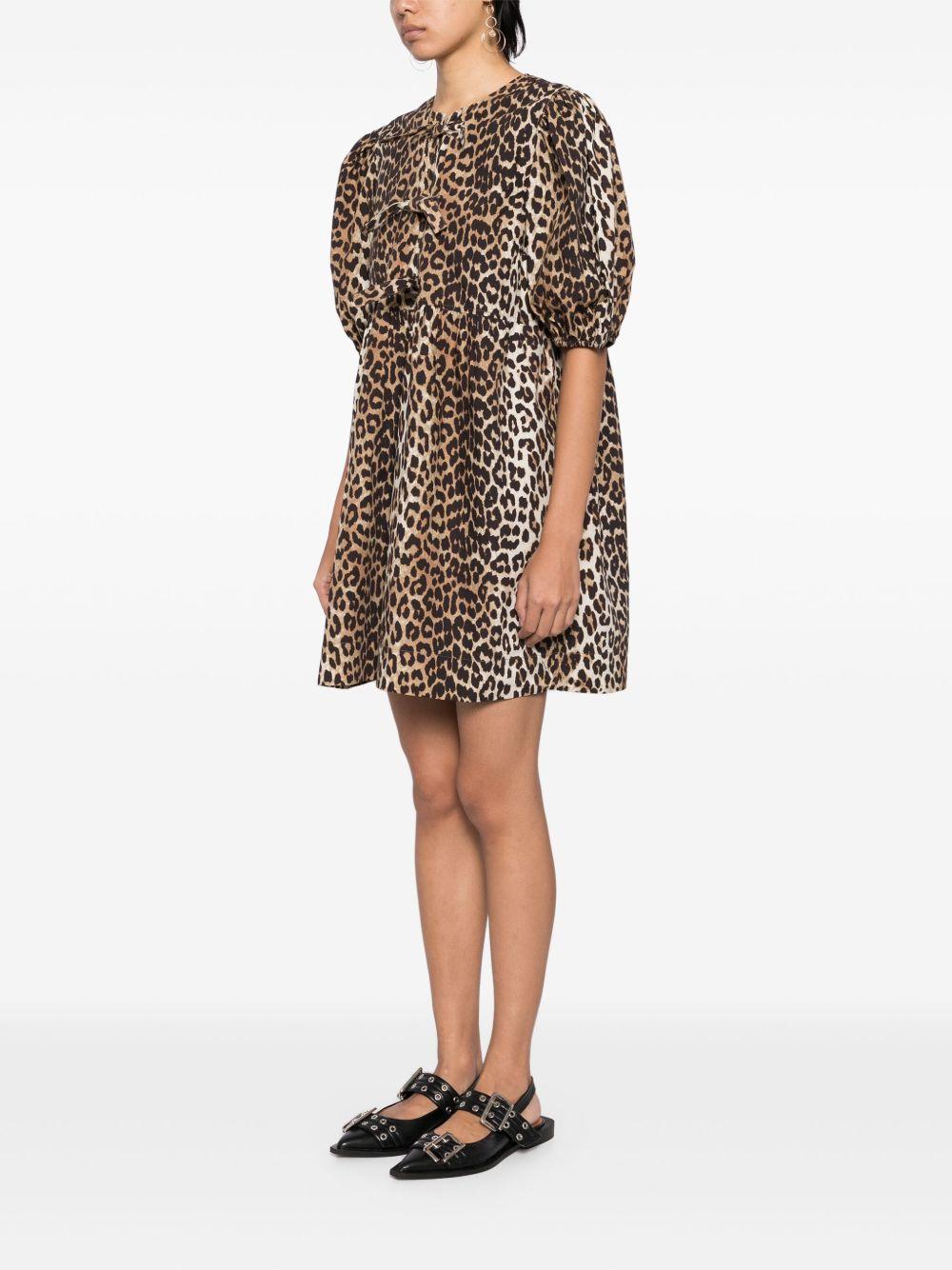 Vestido Gannii Leopard F9758 943 GANNI