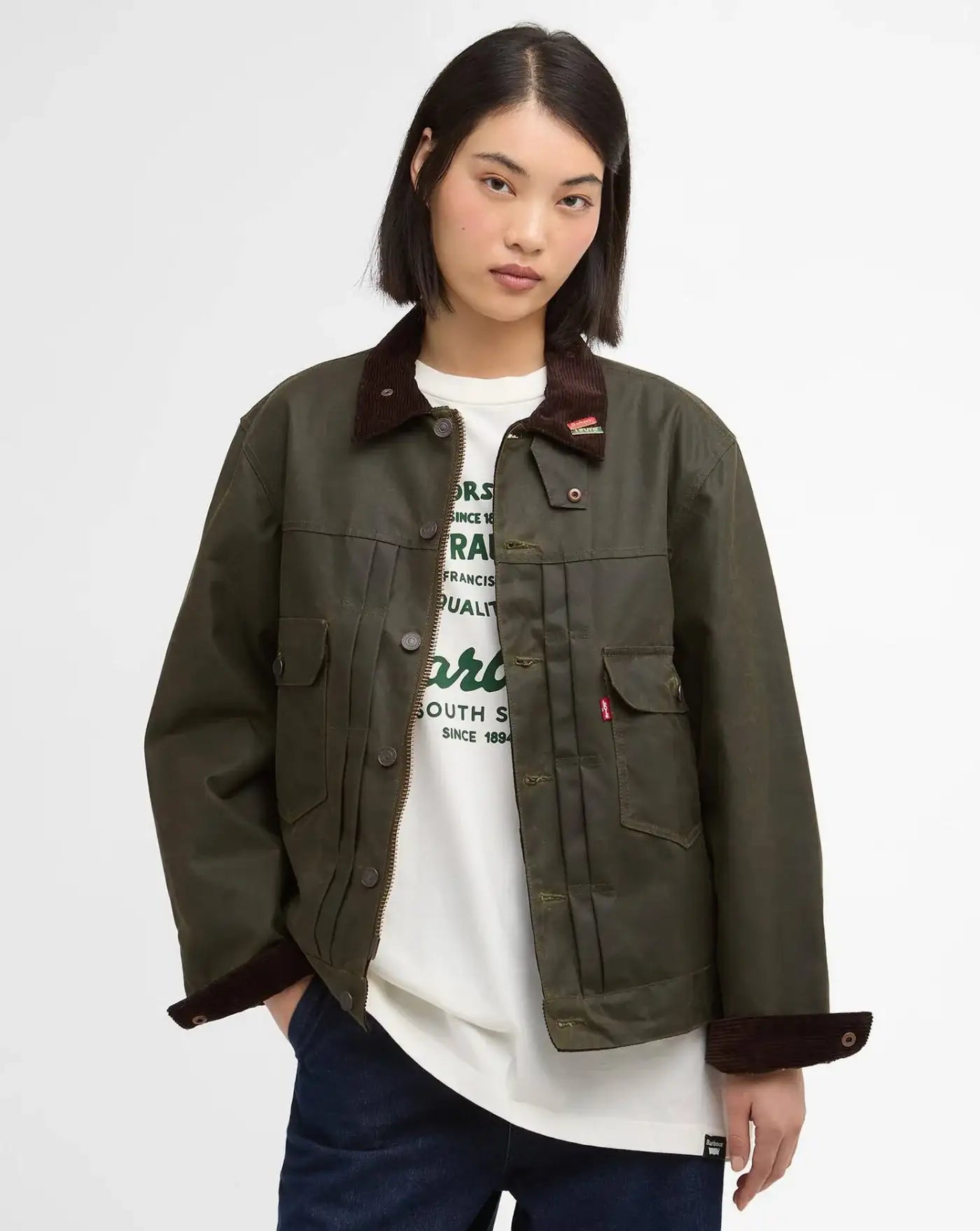 Chaqueta Barbour x Levi's Type II Waxed Jacket MWX2522OL 51 BARBOUR
