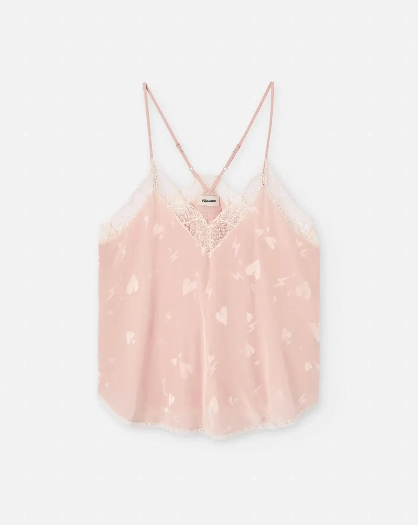 Top Zadig & Voltaire Christy Jac Flash Heart WWCR01257 PEARLY 670 ZADIG & VOLTAIRE