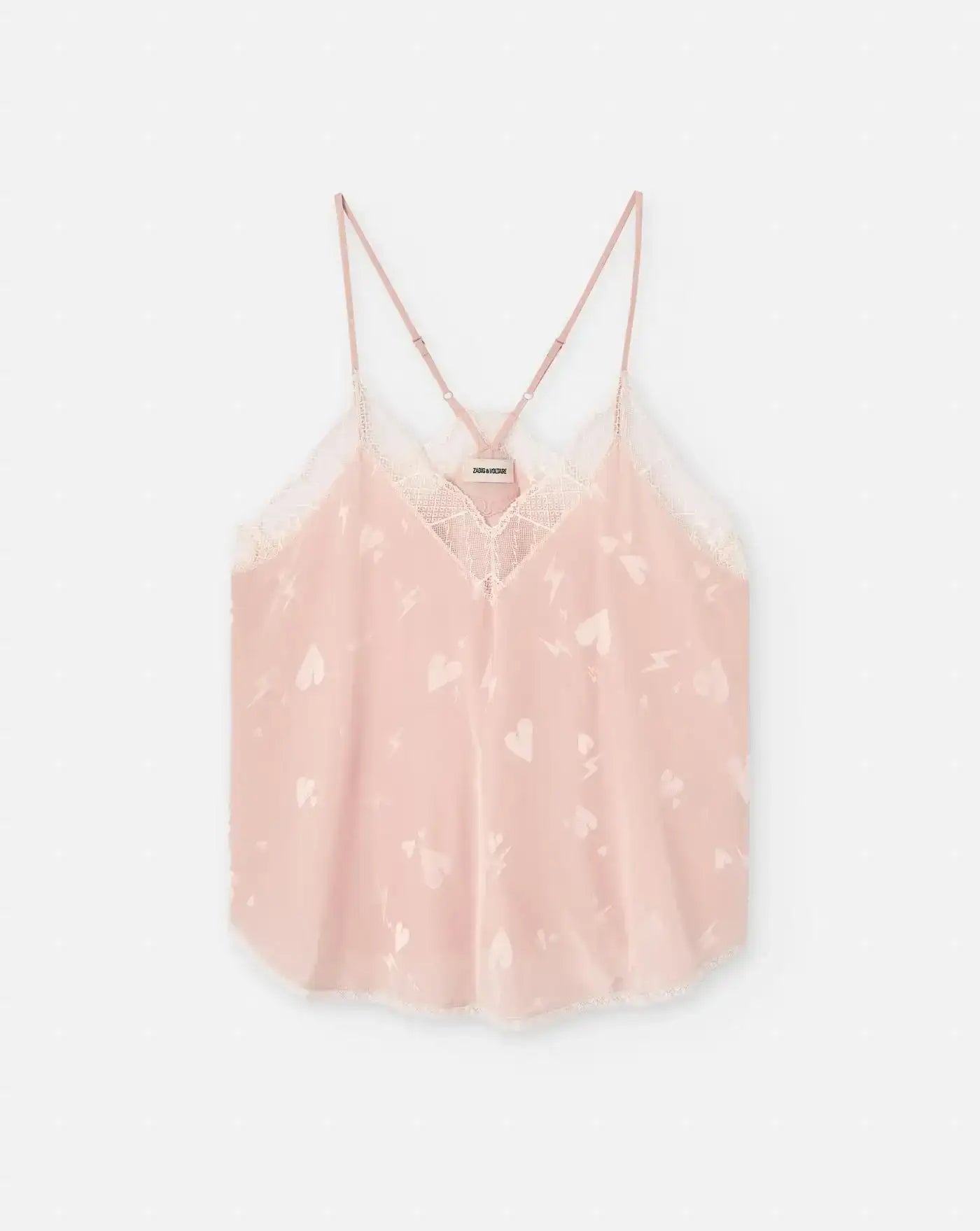 Top Zadig & Voltaire Christy Jac Flash Heart WWCR01257 PEARLY 670 ZADIG & VOLTAIRE
