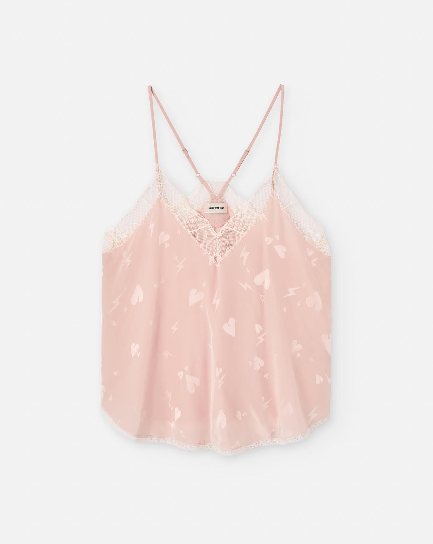 Top Zadig & Voltaire Christy Jac Flash Heart WWCR01257 PEARLY 670 ZADIG & VOLTAIRE