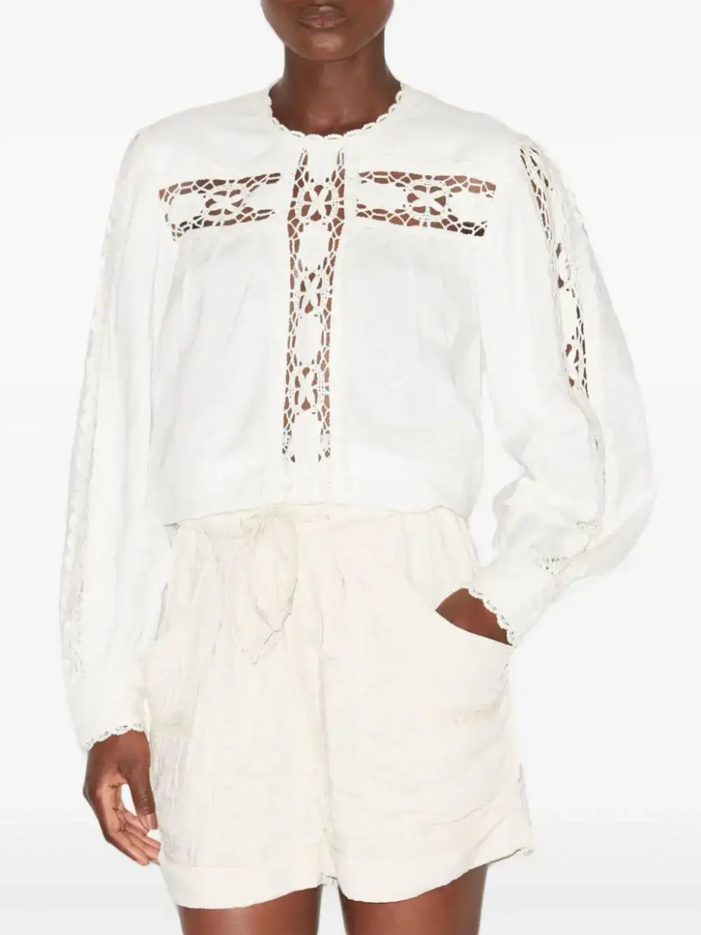 Camisa Isabel Marant Valmira HT0581FAC1J14E 20WH ISABEL MARANT