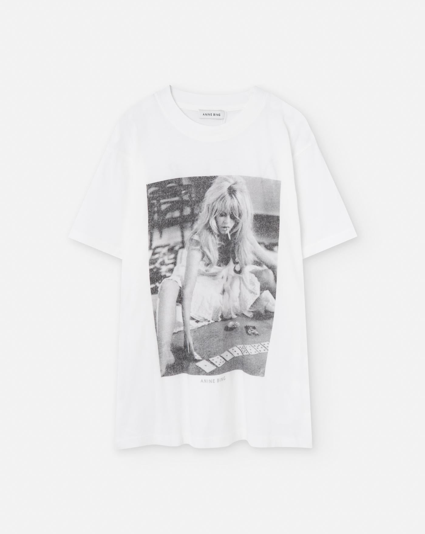 Camiseta Anine Bing Lili x Brigitte Bardot A0810565IVY1 IVORY ANINE BING