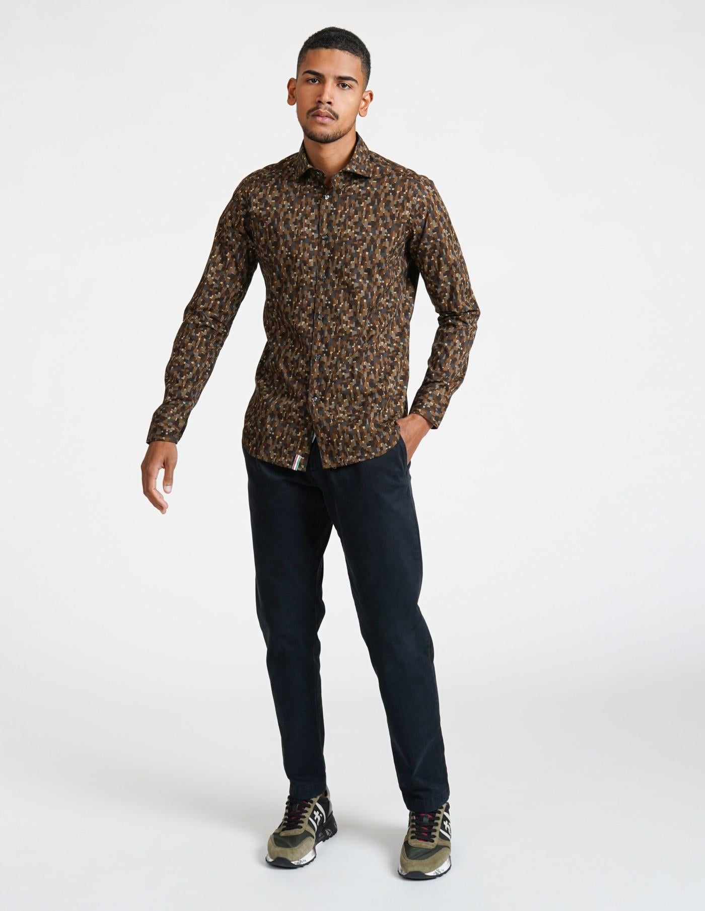 Camisa Tintoria Mattei Estampado 1G6ZNJWFR5 75 TINTORIA MATTEI