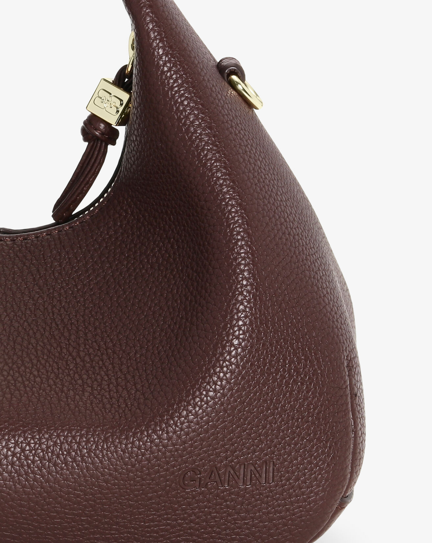 Bolso Ganni Hobo Mini grained A7102 979 GANNI