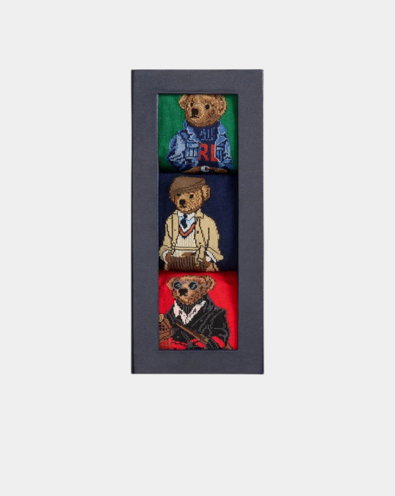 Calcetines Polo Ralph Lauren Bear 449P04717001 GREEN/NAVY/RED POLO RALPH LAUREN