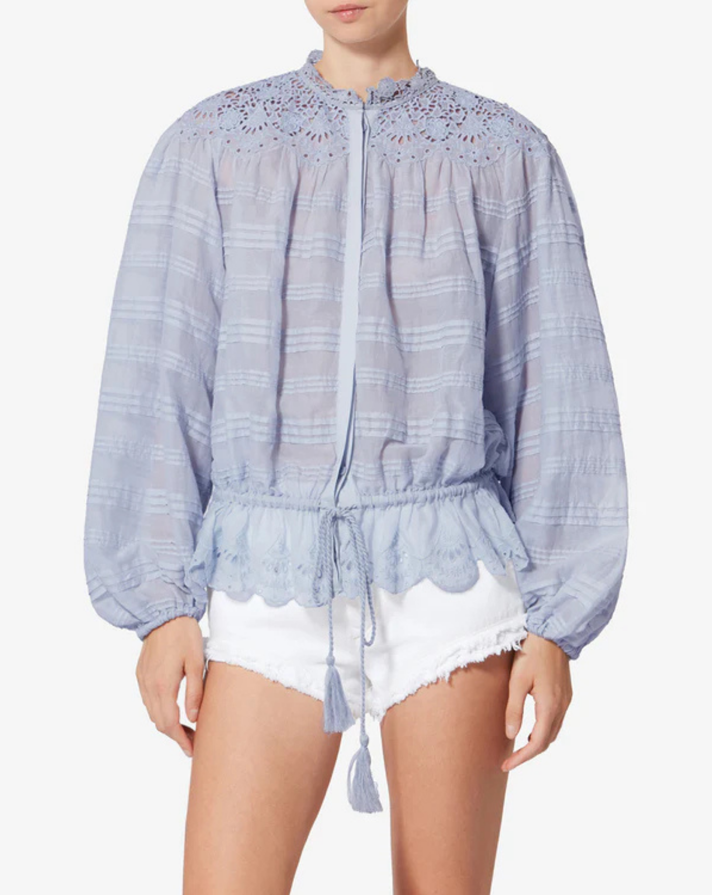 Blusa Isabel Marant Polly HT0767FAD1J05E 30LU ISABEL MARANT