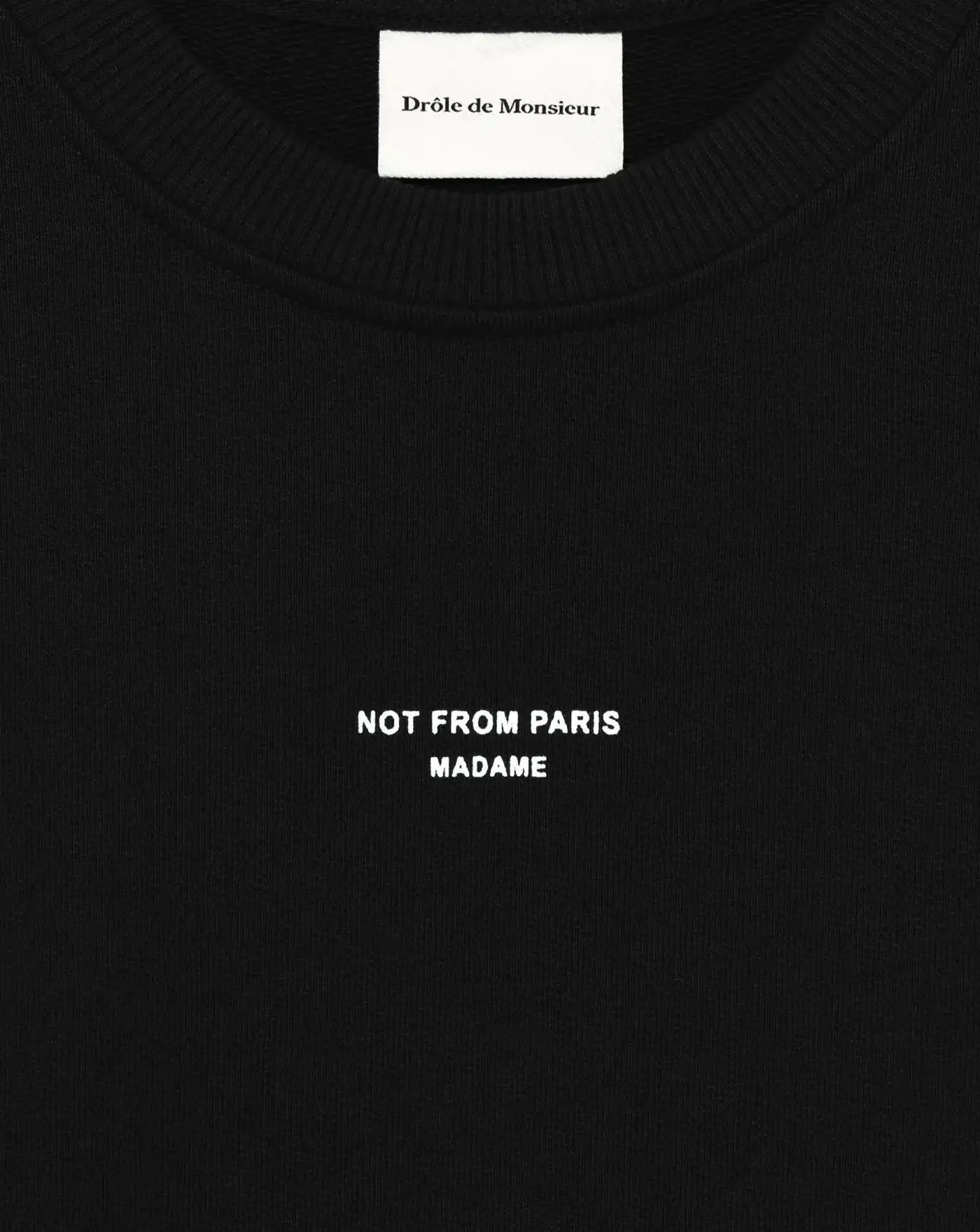 Sudadera Drole de Monsieur Classic Slogan Sweatshirt SW148 CO127 BL DROLE DE MONSIEUR