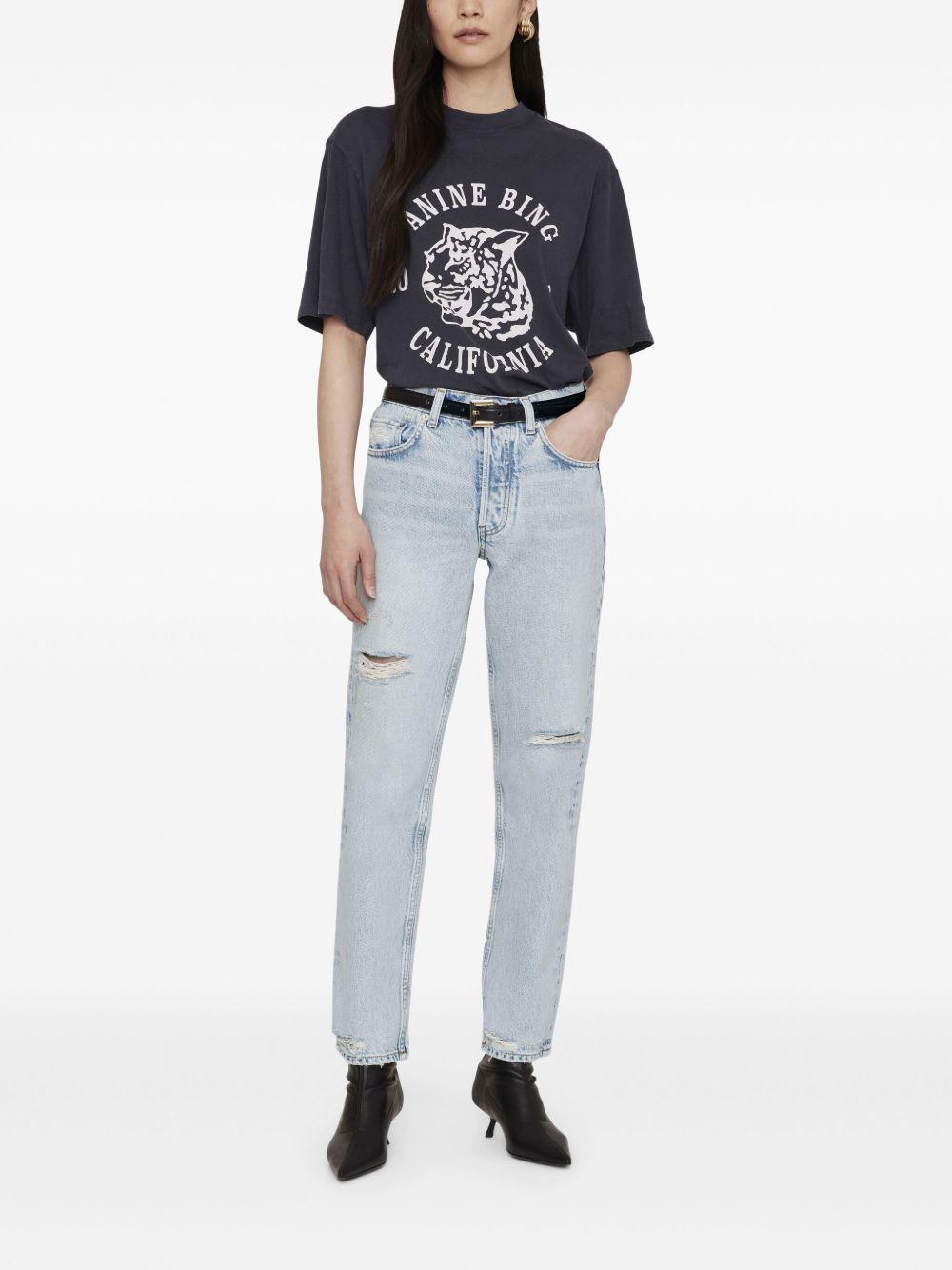 Camiseta Anine Bing Leopard A0810922BLK5 BLACK ANINE BING