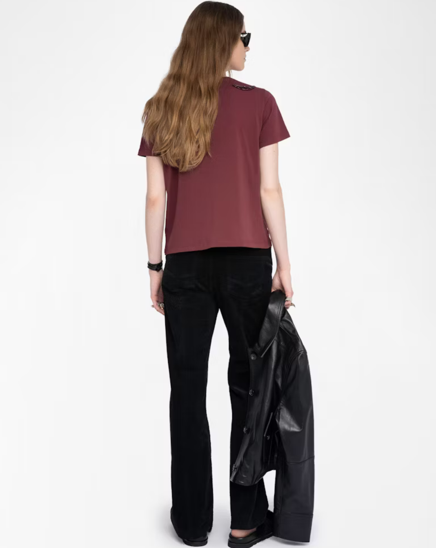 Camieta Zadig & Voltaire Alys Hc Embroidery Wings JWTS02821 540 ZADIG & VOLTAIRE