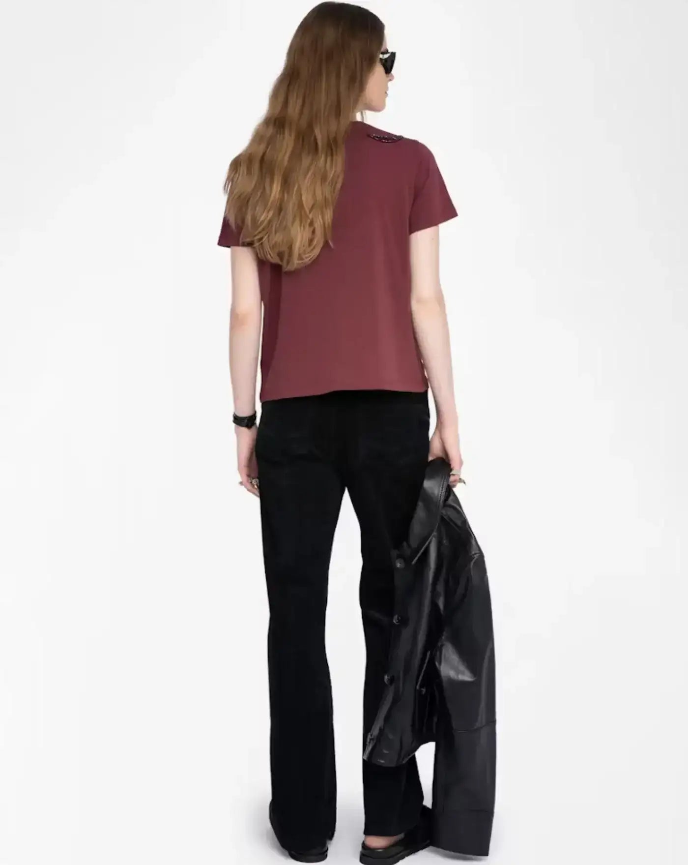 Camieta Zadig & Voltaire Alys Hc Embroidery Wings JWTS02821 540 ZADIG & VOLTAIRE