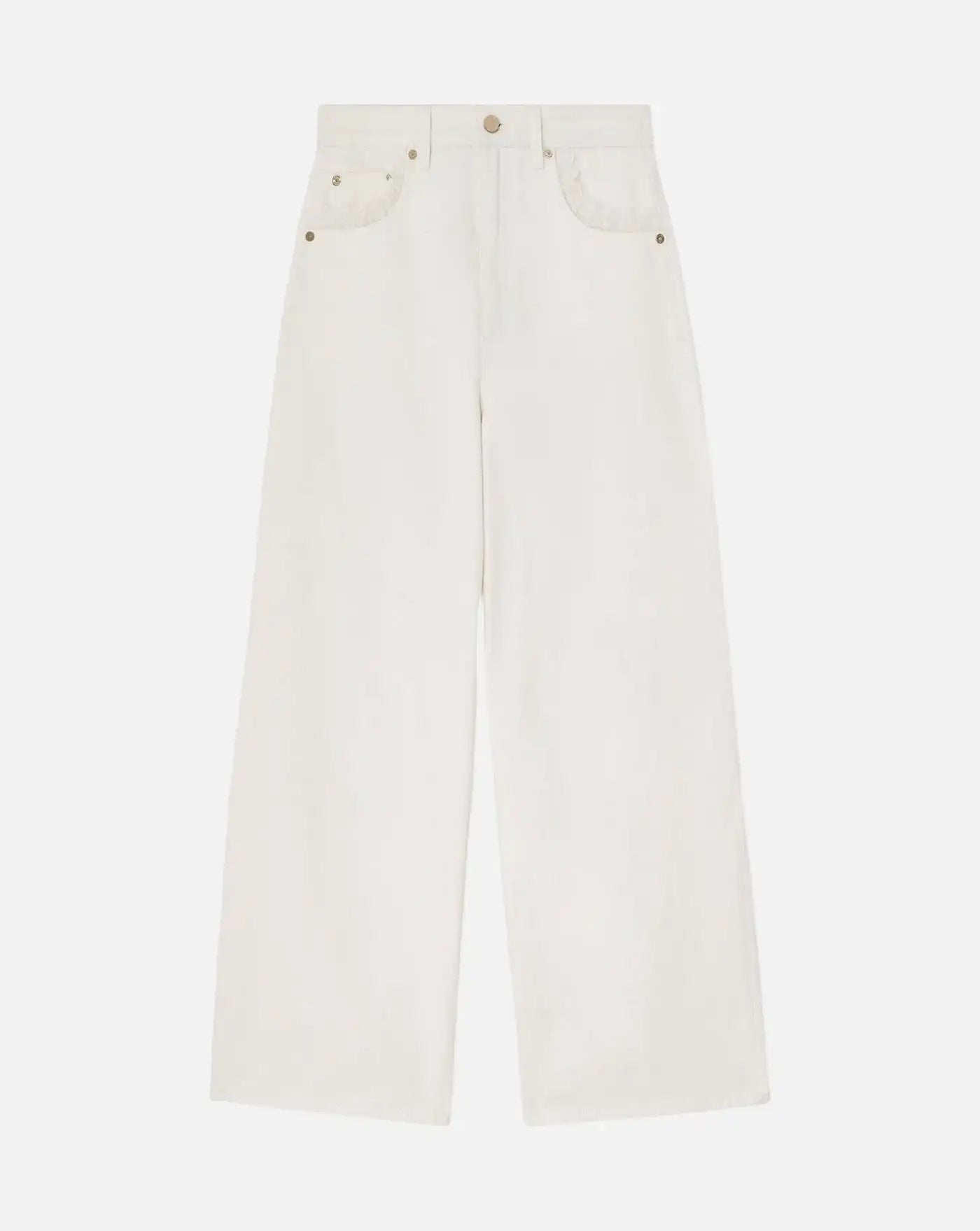 Pantalon Ganni White Denim Lari Jeans<BR/> A1190020 151 GANNI