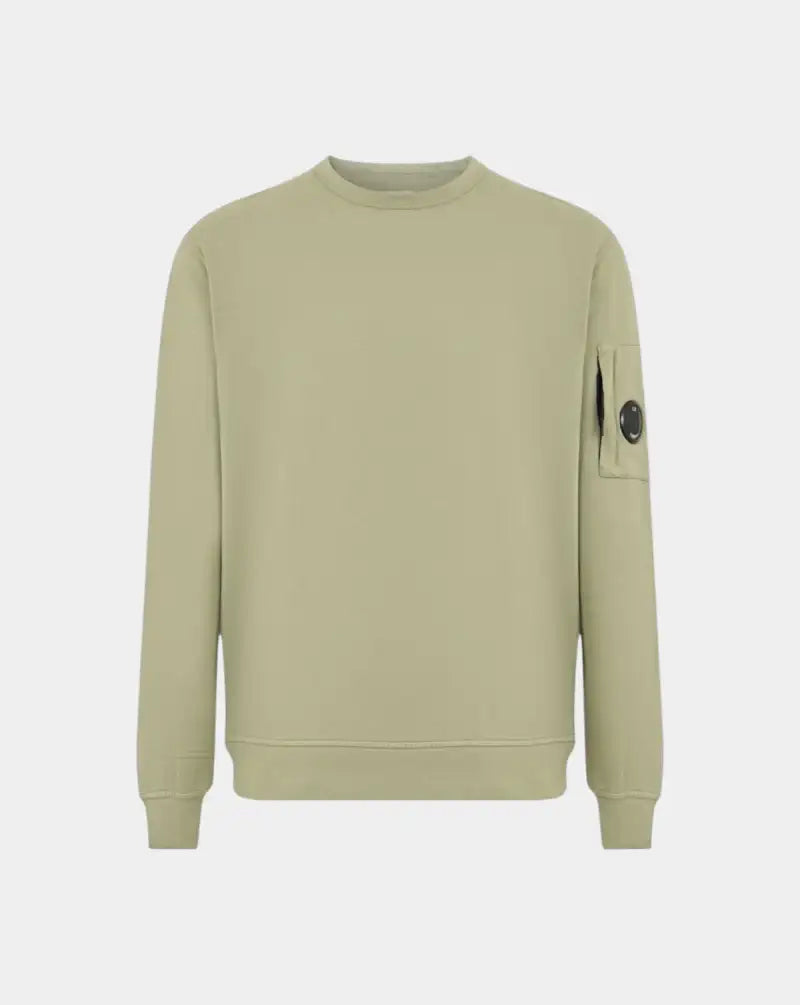Sudadera C.P. Company Light Fleece Crewneck Sweatshirt 20CMSS711A002246G 610 MOSS GRAY C.P. COMPANY