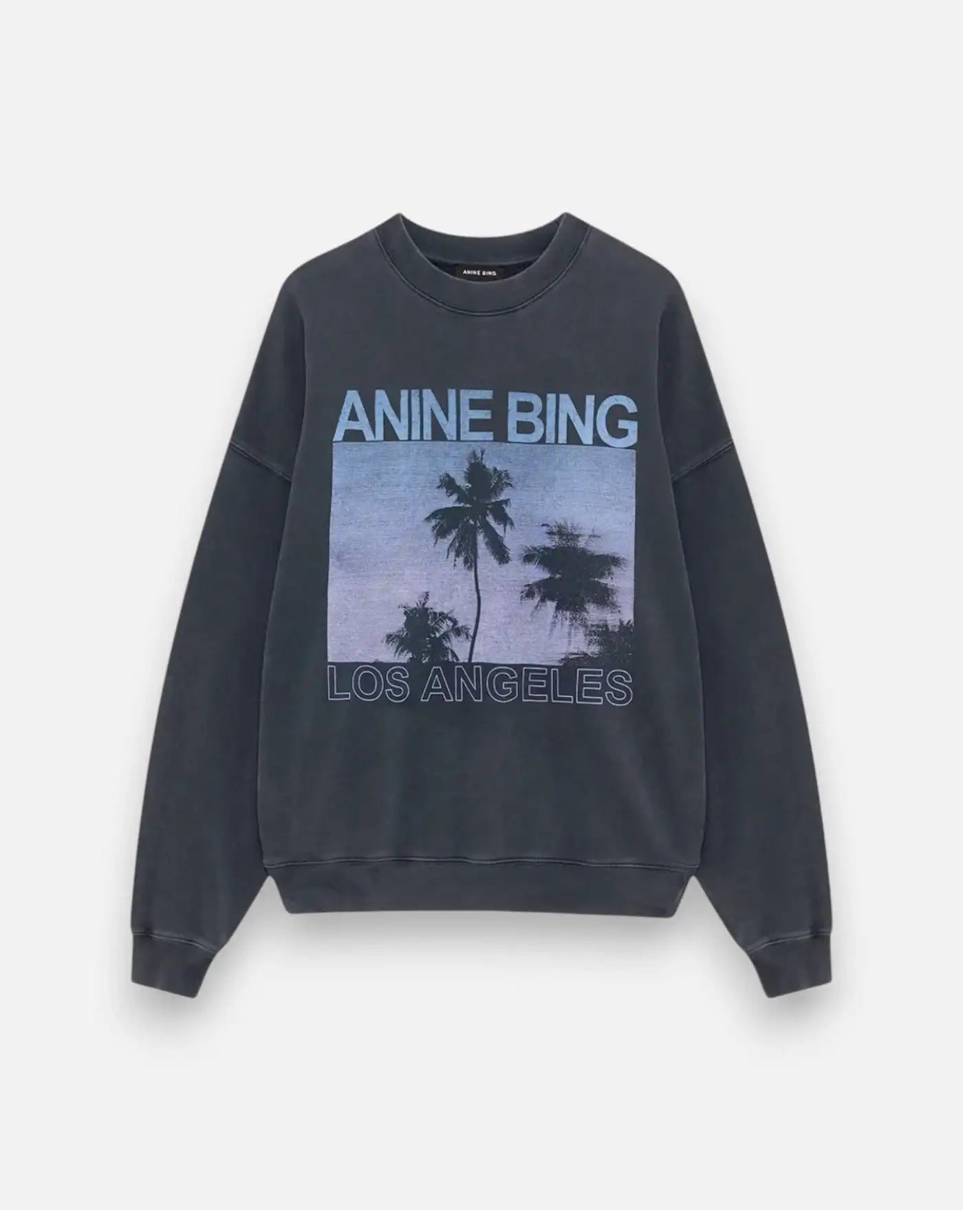 Sudadera Anine Bing Miles Sweatshirt Palms A0812381WHG1 WASHED GREY ANINE BING