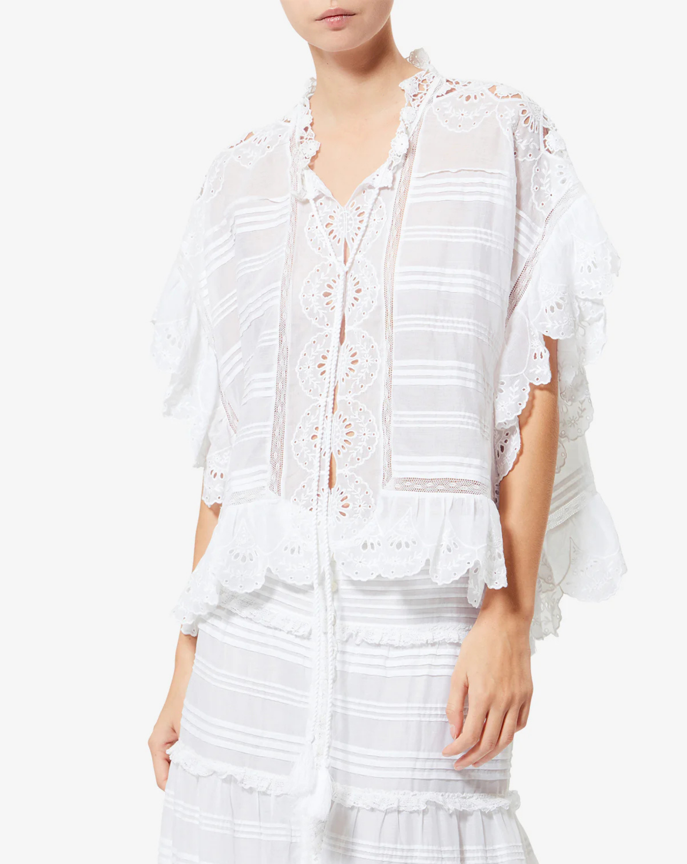 Blusa Isabel Marant Payton HT0768FAD1J05E 20WH ISABEL MARANT