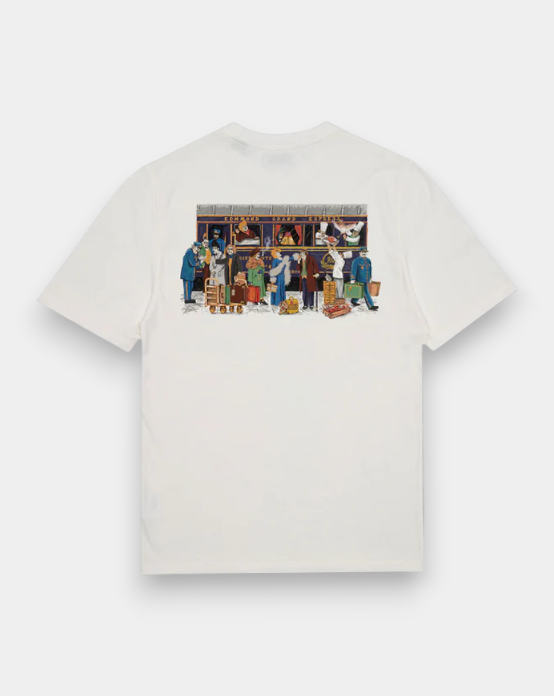 Camiseta Edmmond Orient Express 3253011010 PLAIN OFF WHITE EDMMOND