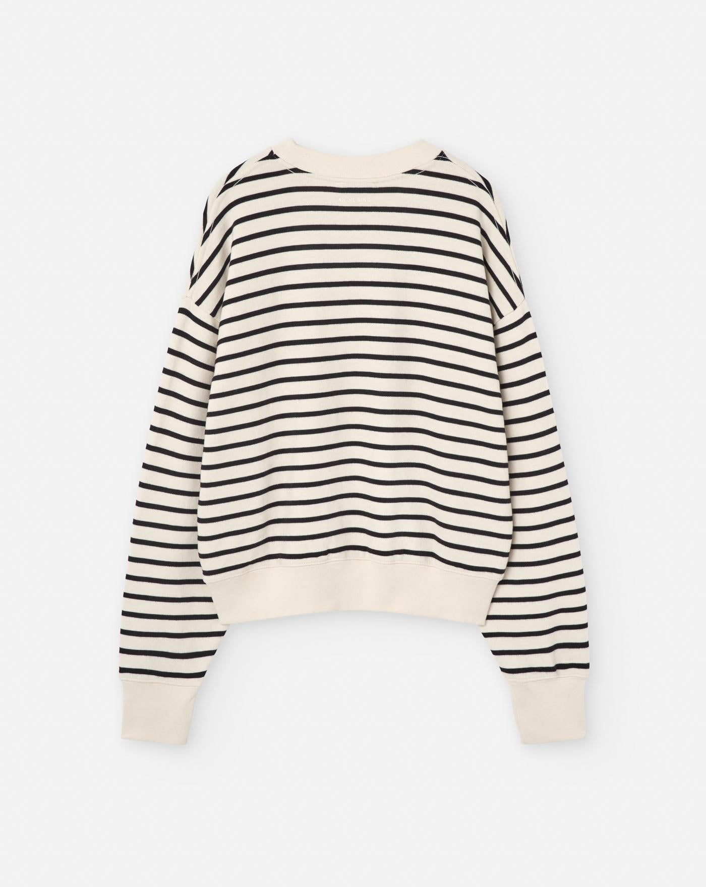 Sudadera Anine Bing Dean A0811436 WHITE BLACK ANINE BING