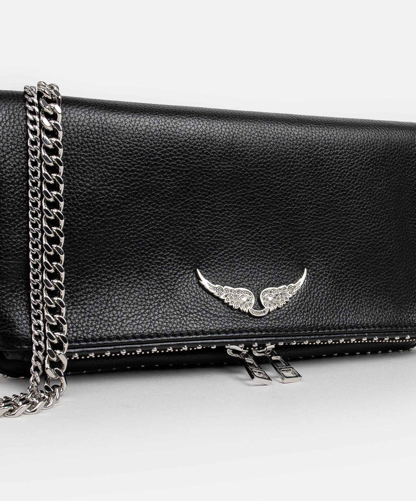 Bolso Zadig & Voltaire Rock Grained Leather + Studs LWBA00002 NOIR 001 ZADIG & VOLTAIRE