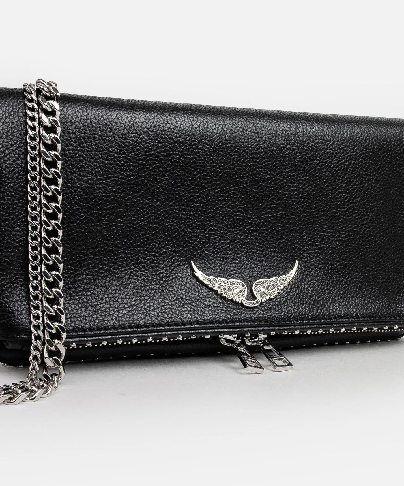 Bolso Zadig & Voltaire Rock Grained Leather + Studs LWBA00002 NOIR 001 ZADIG & VOLTAIRE