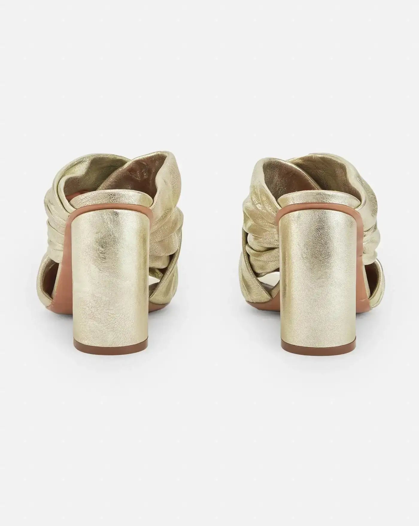 Zapatos Forte Forte Heeled Laminated Leather 13704 SILVER FORTE FORTE