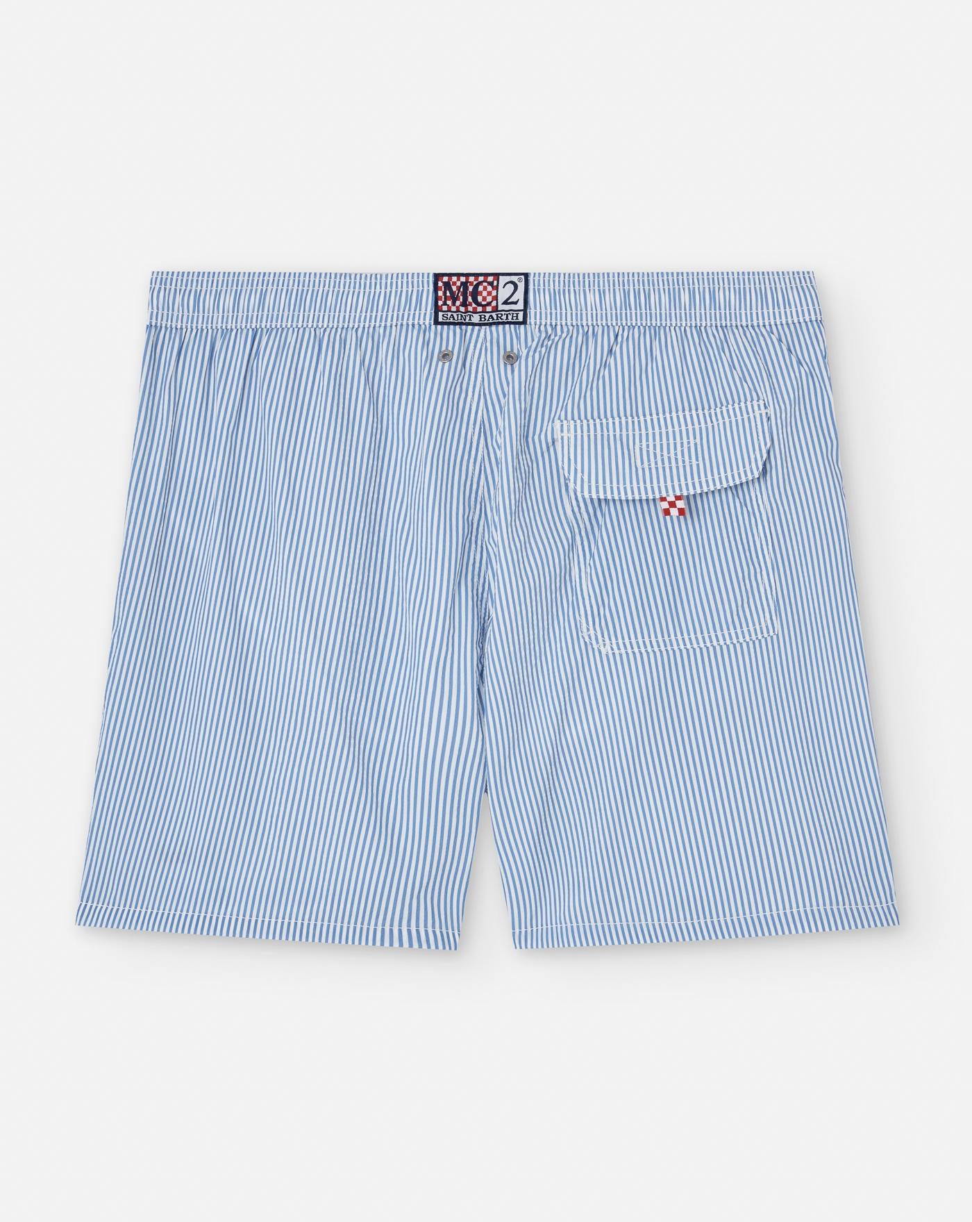 Bañador Mc2 Saint Barth Seersucker PATM001 01058H SEERSUCKER STRIPES 31 MC2 SAINT BARTH